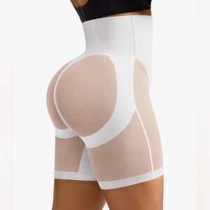 SHAPELLX Shapewear Tummy Control Butt Lifting Shorts Faja Panties White 3XL NWT